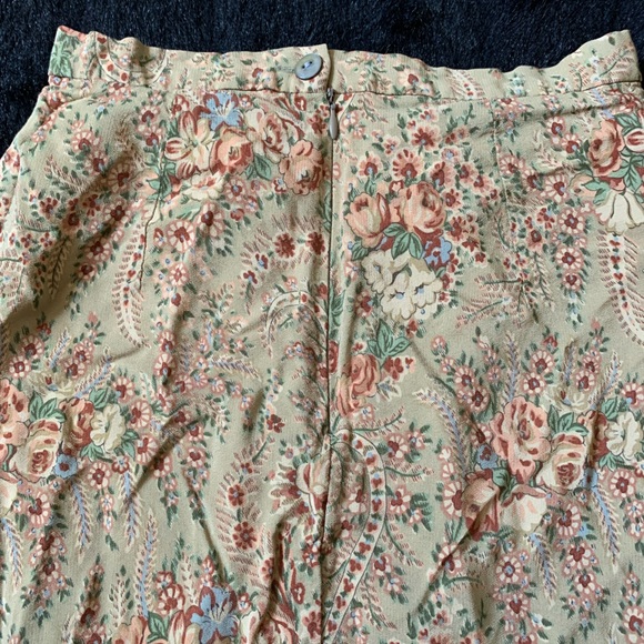 Vintage Women’s Harold’s Autumnal Floral Foliage Pencil Skirt Sz 6 100% Rayon - Picture 5 of 9